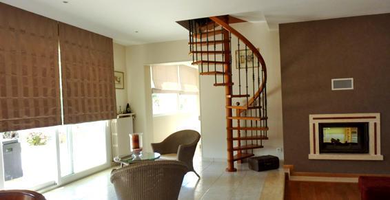 Escalier bois colimaçon