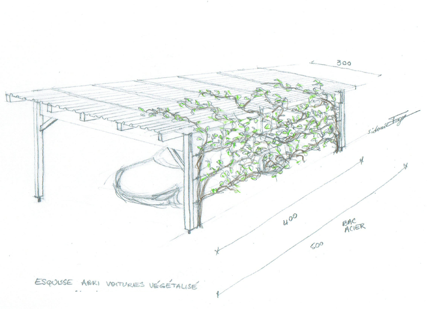 Croquis - Eaux Arbres Etc.- Saint-Martin-d'Uriage (38)