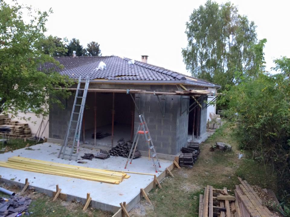 Extension pendant la réalisation (Menucourt)