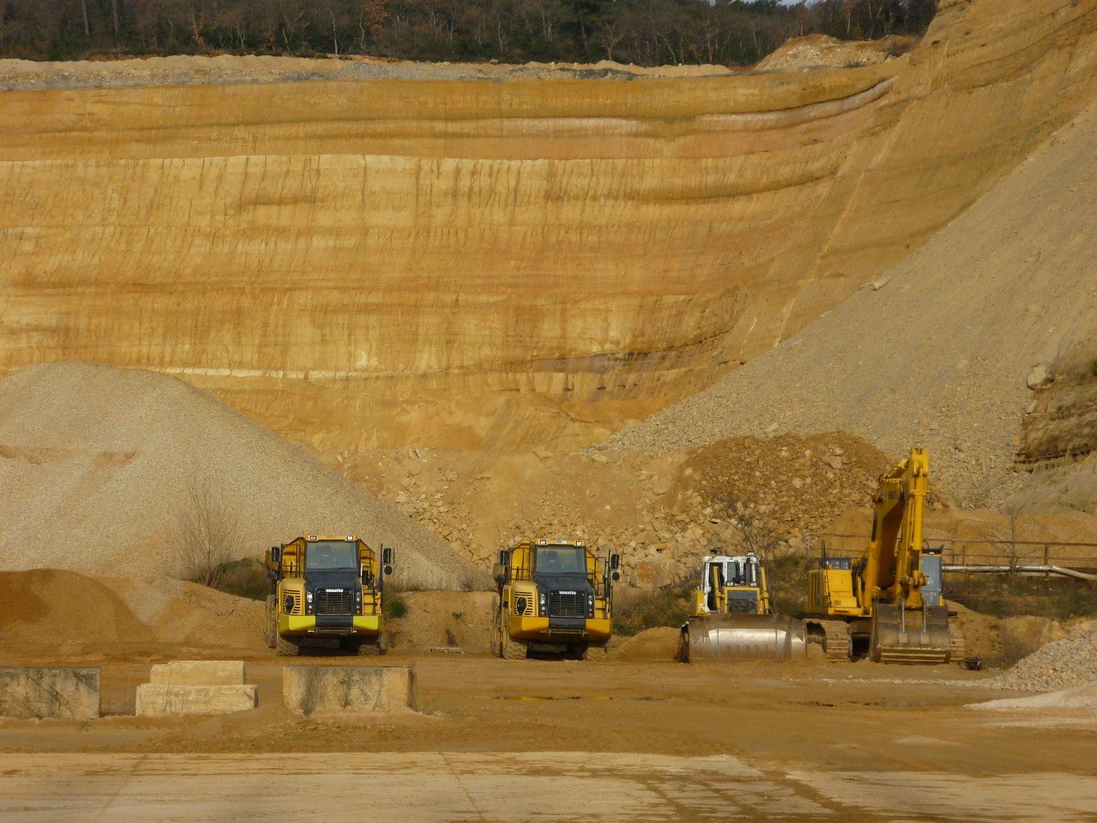 Front de taille sablex