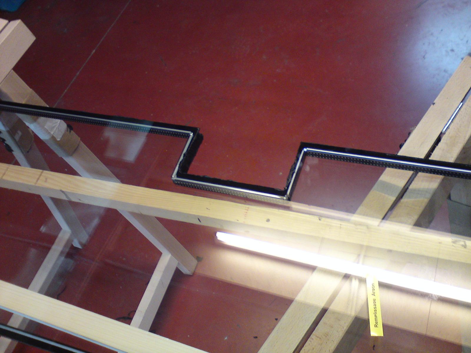 double vitrage avec encohe