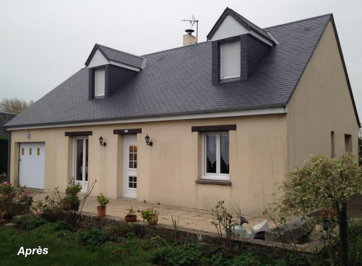 Maison après rénovation toiture Granville 50 Texier Nouvel