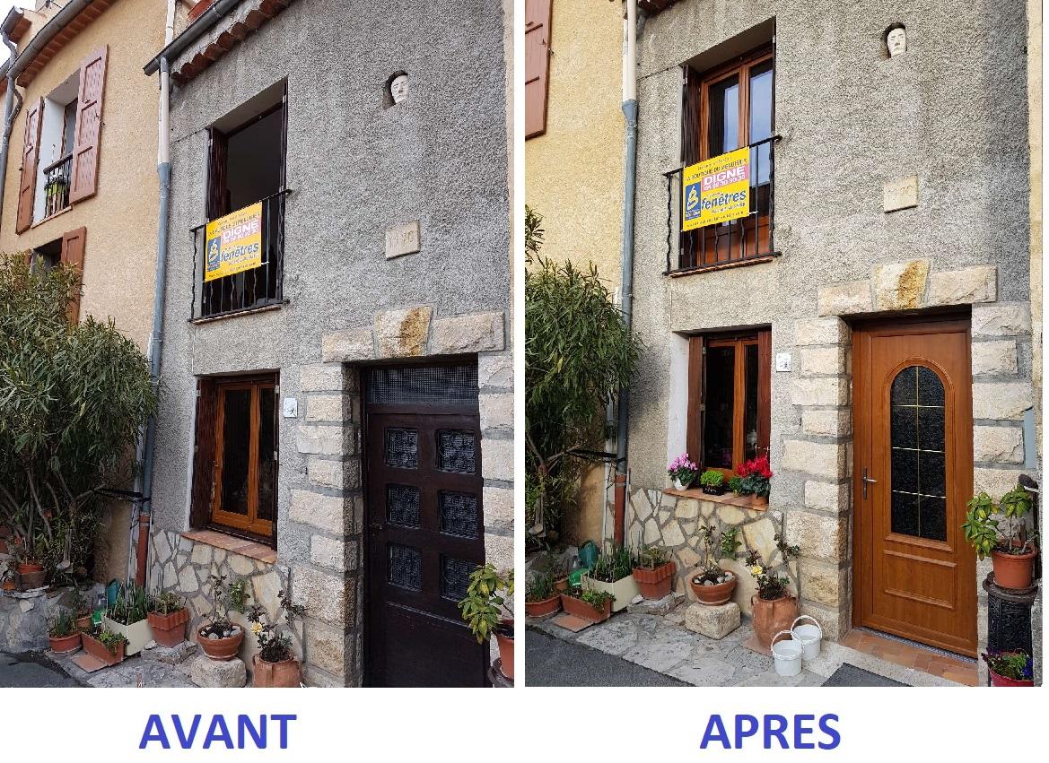 Porte en bois traditionnelle