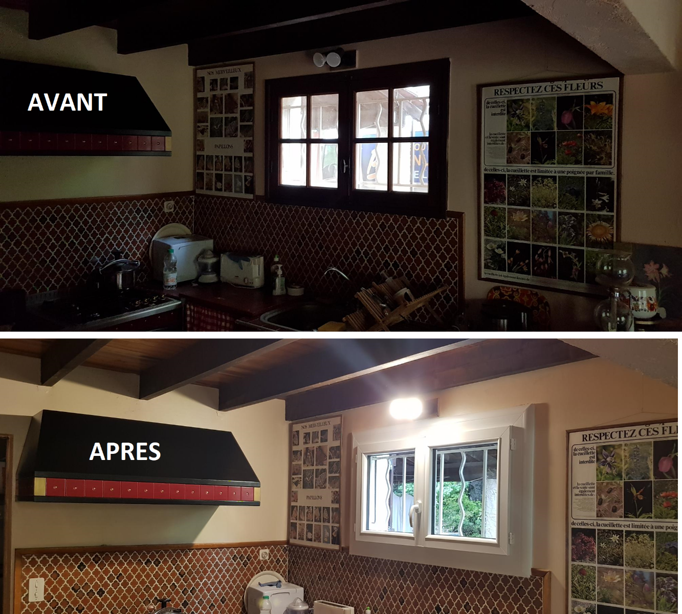 Fenêtre PVC en remplacement de celle en bois