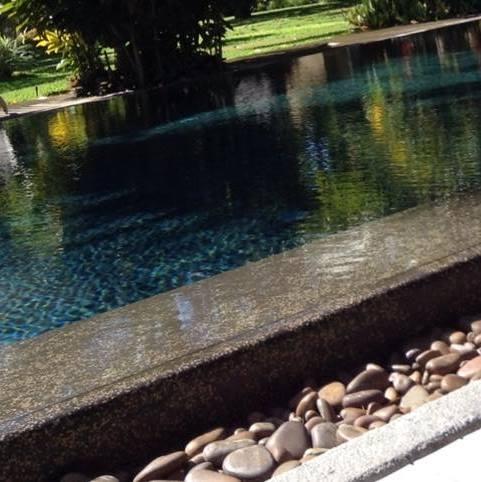 Piscine design intégrée dans un cadre verdoyant