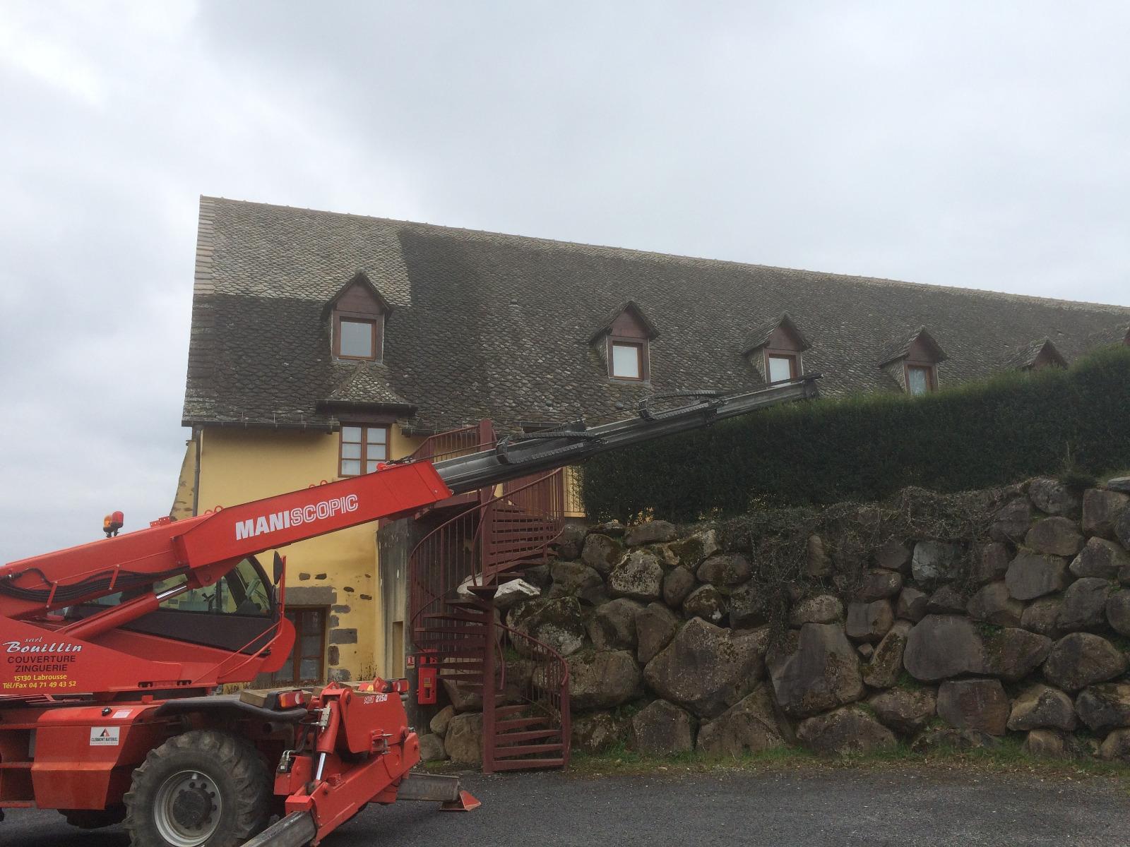 demoussage toiture en schiste