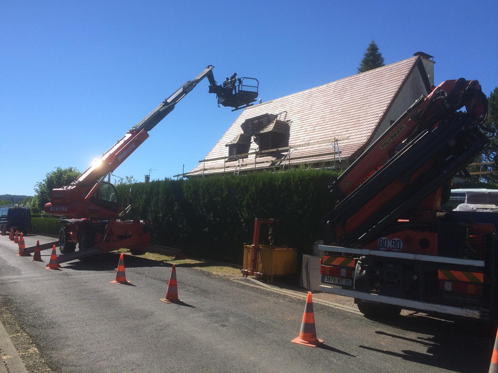refection toiture en tuiles terre cuite arboise