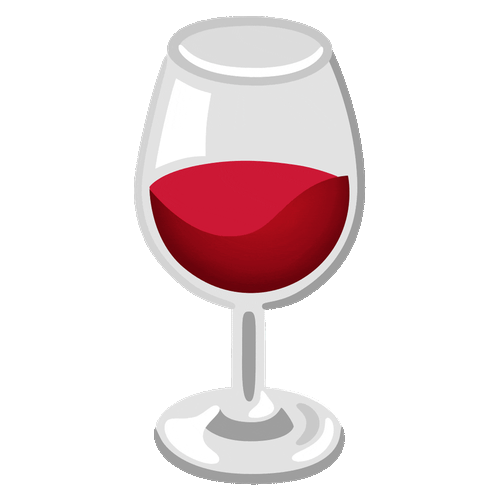 Un verre à vin contenant du vin rouge