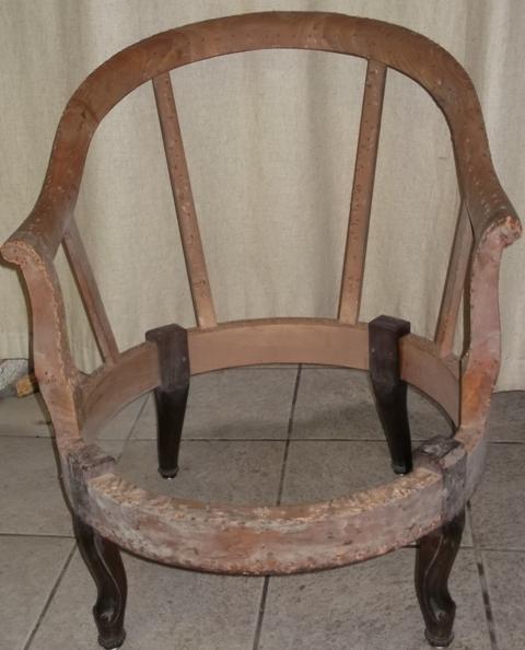 Le fauteuil est prêt pour la restauration