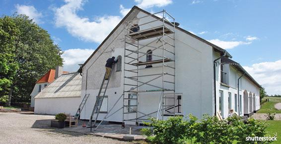 Installation d'échafaudages pour ravaler votre façade