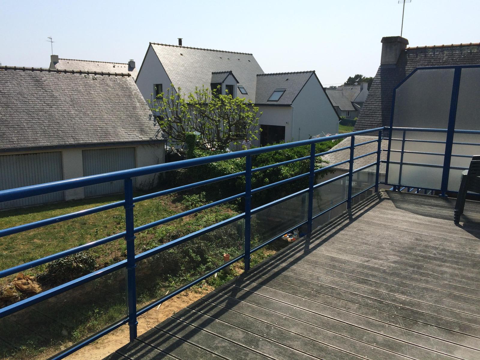 Balcon en bois maison