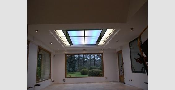 Verrière lumineuse et baies vitrées