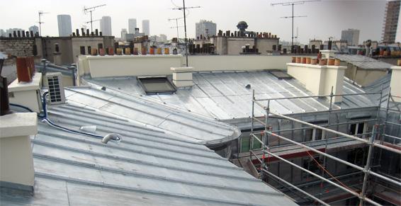 Entretien de toitures á Courbevoie