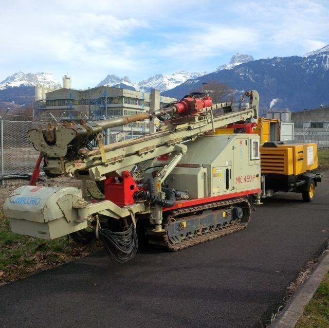 Foralest-Maurutto à Wittelsheim, Foreuse pour forage au marteau fond de trou