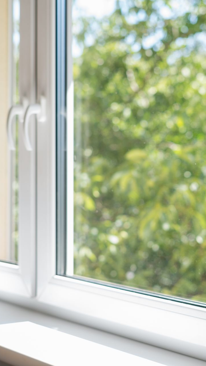 Une fenêtre en intérieur fermée