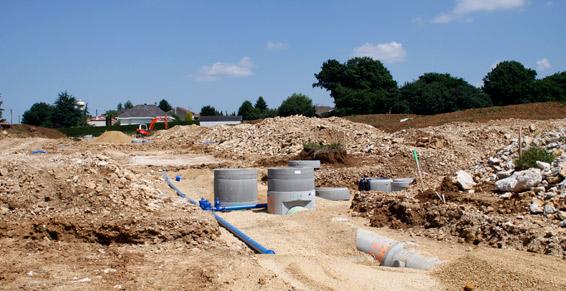 Freyermuth, travaux de terrassement à Saint-Jean-Rohrbach