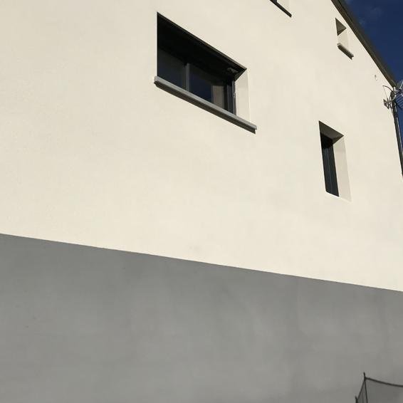 Crépis façade deux couleurs