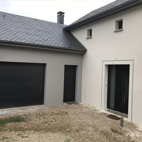 Crépis façade deux couleurs