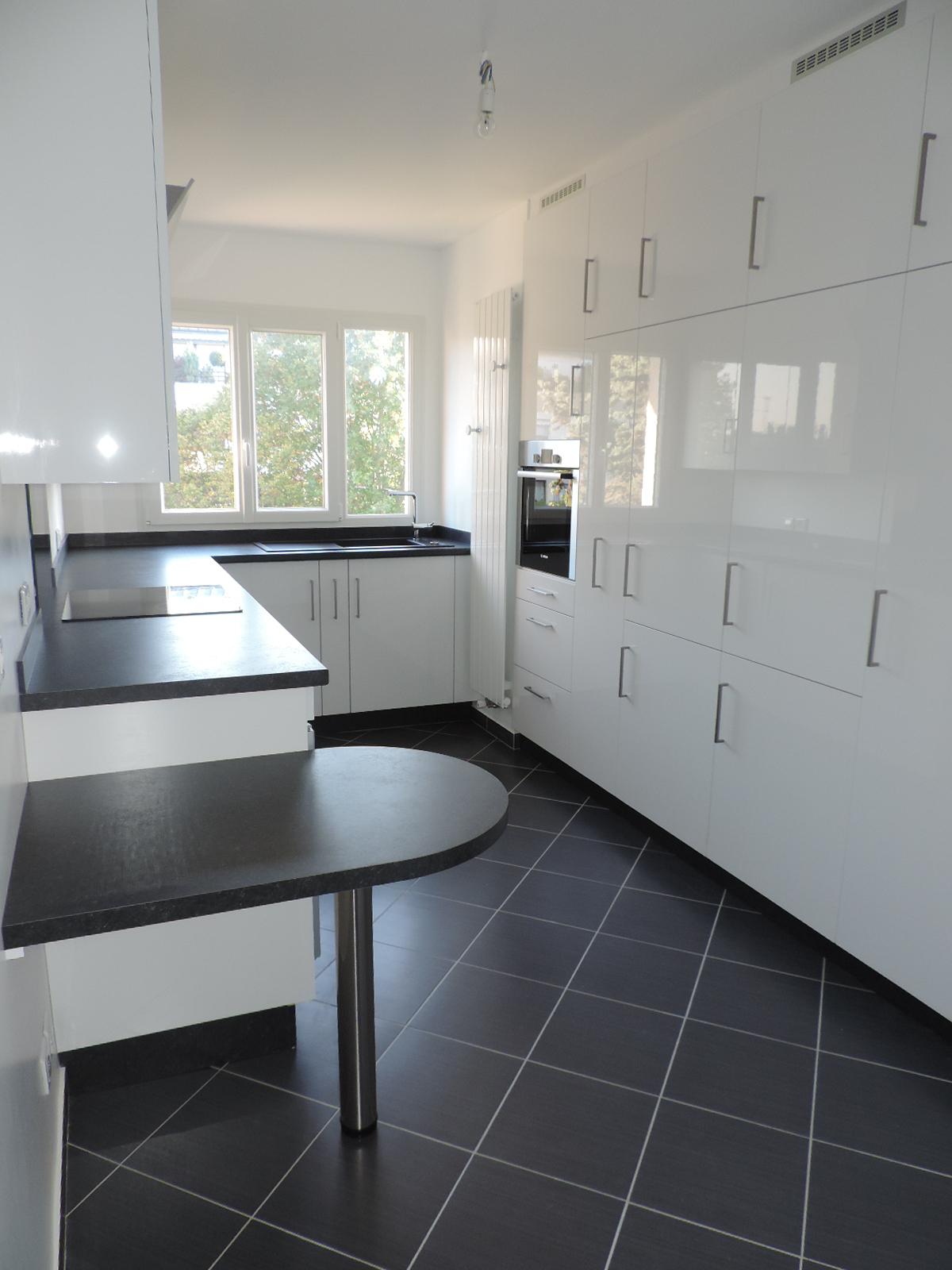 cuisine laqué brillant