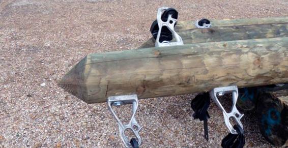 Montage poteau électrique