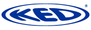 Das Ked-Logo ist ein blau-weißes Oval.