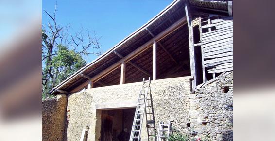 Charpentes à Estang - Avant