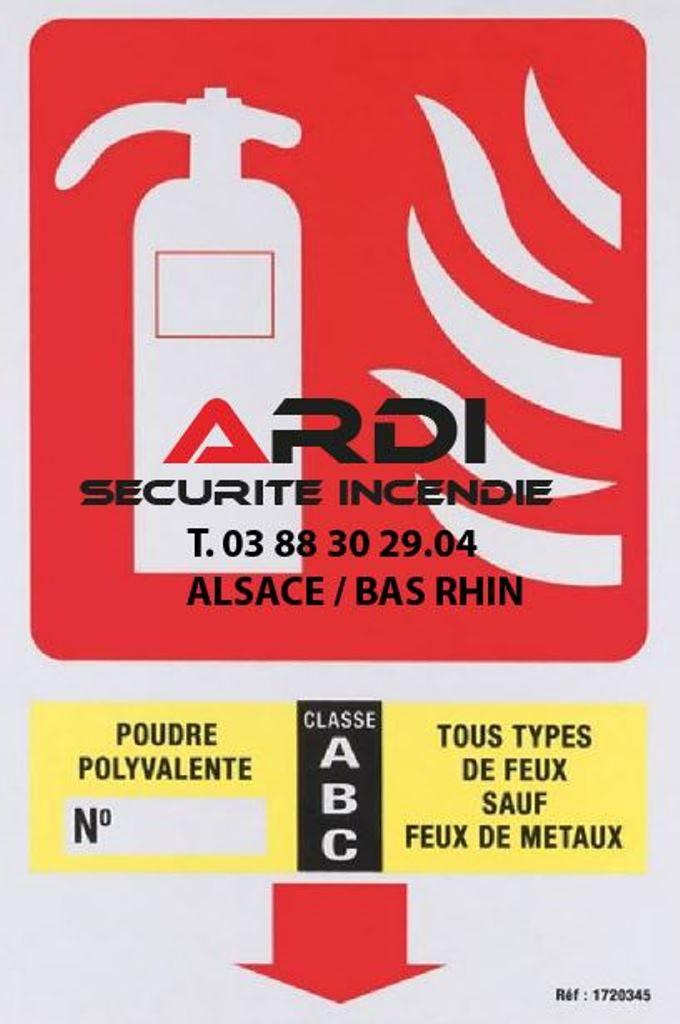 panneau extincteur Ardi sécurité incendie
