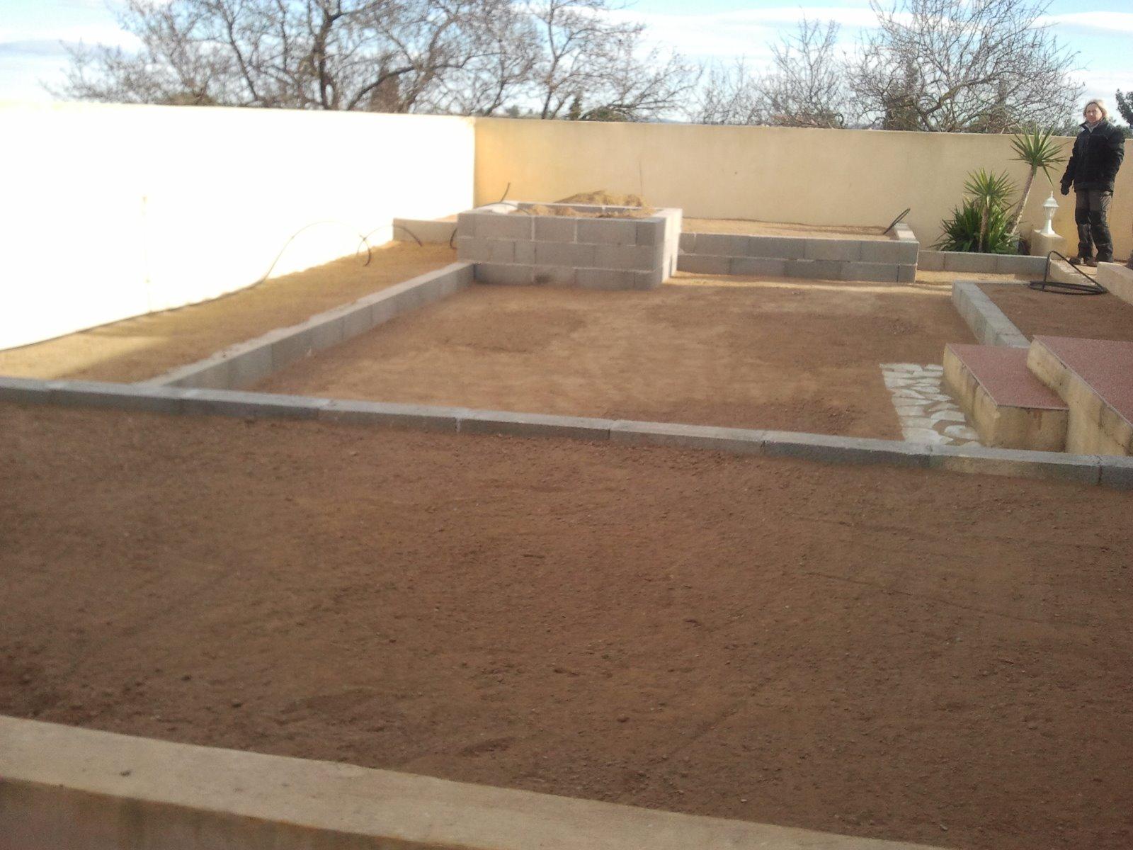 mise en place de terre végétale