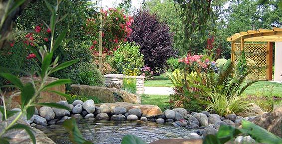 Paysagiste - création de bassin d'ornement