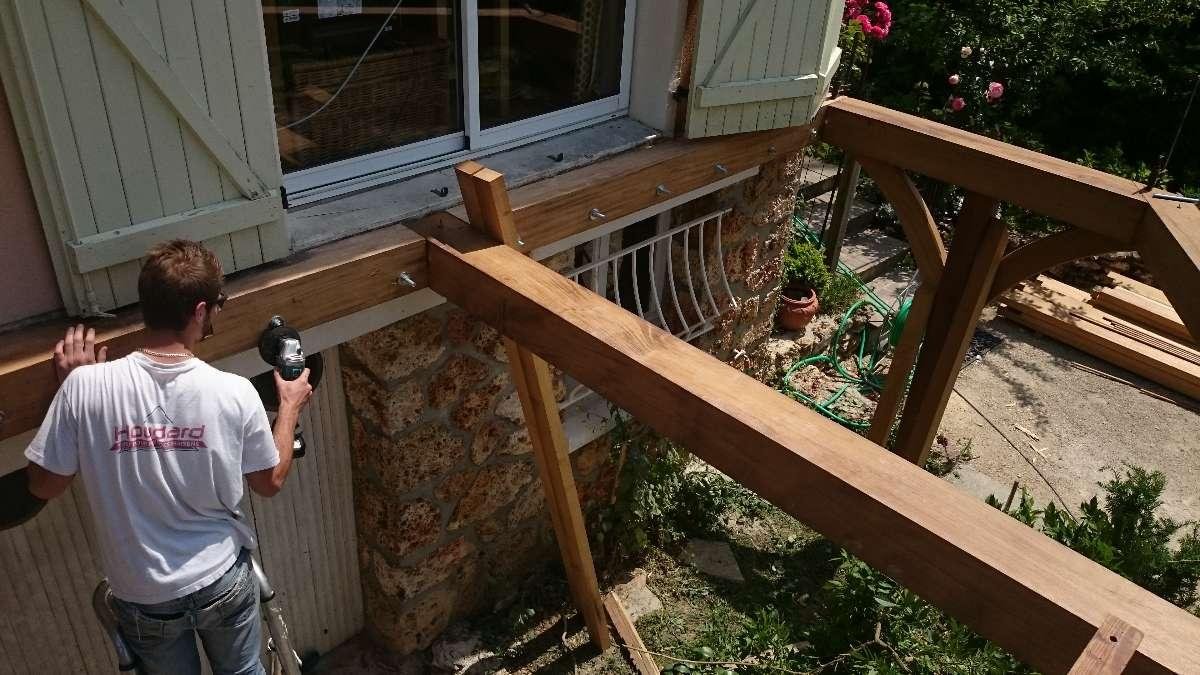 Jouvet Thierry - Rambouillet - Pose d'une terrasse en Bois Iroko