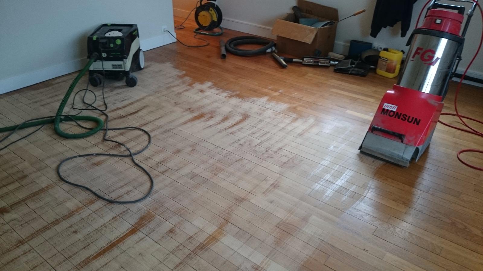 Ponçage parquet à l'anglaise dans les Yvelines