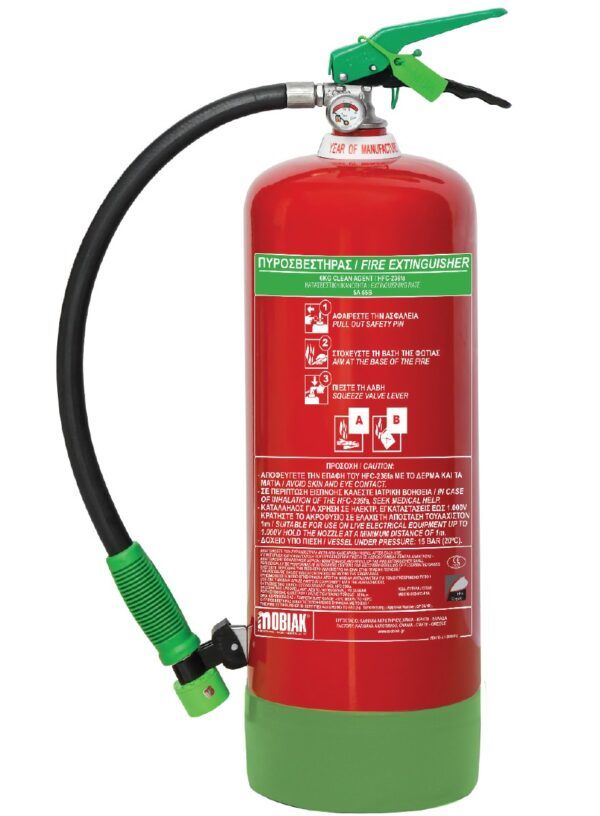 Πυροσβεστήρας 6Kg CLEAN AGENT - HFC236-fa