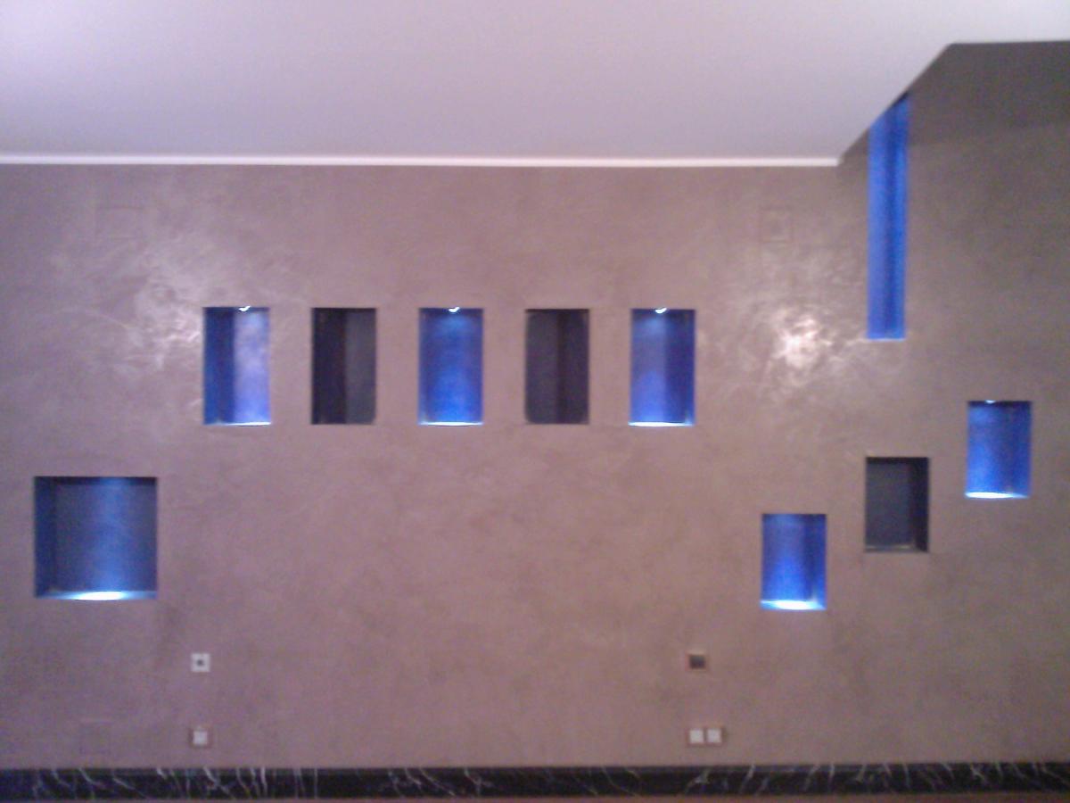 Niches avec spots leds