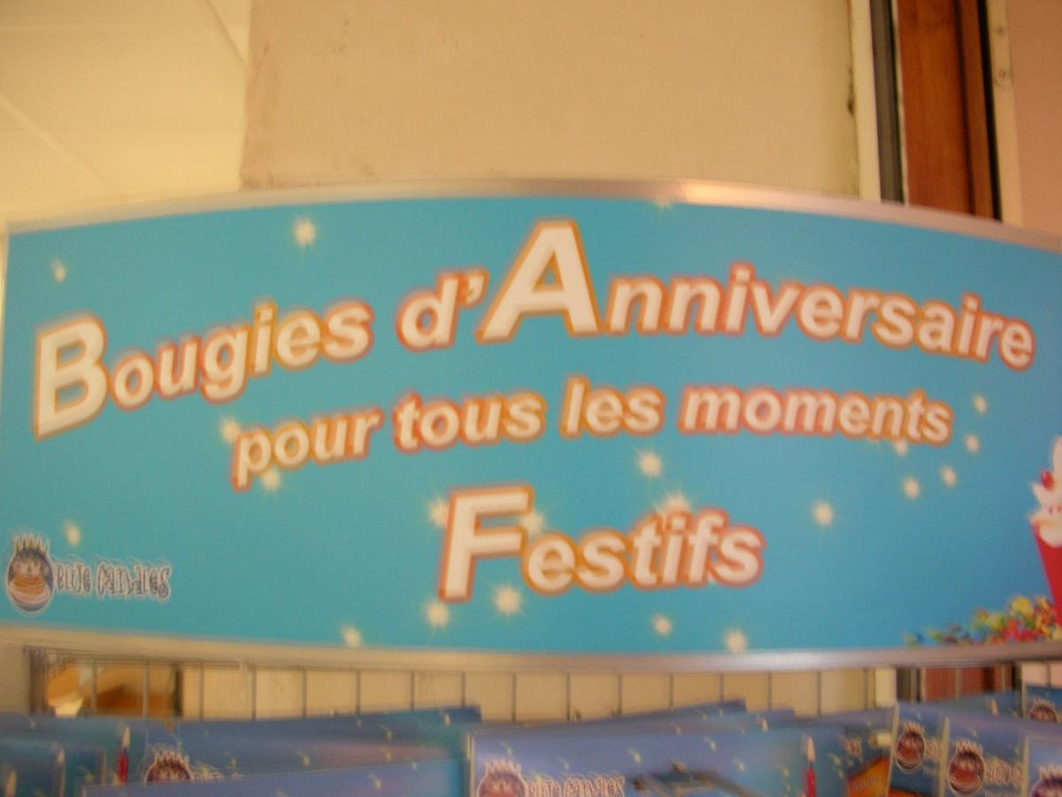 BOUGIES ANNIVERSAIRES