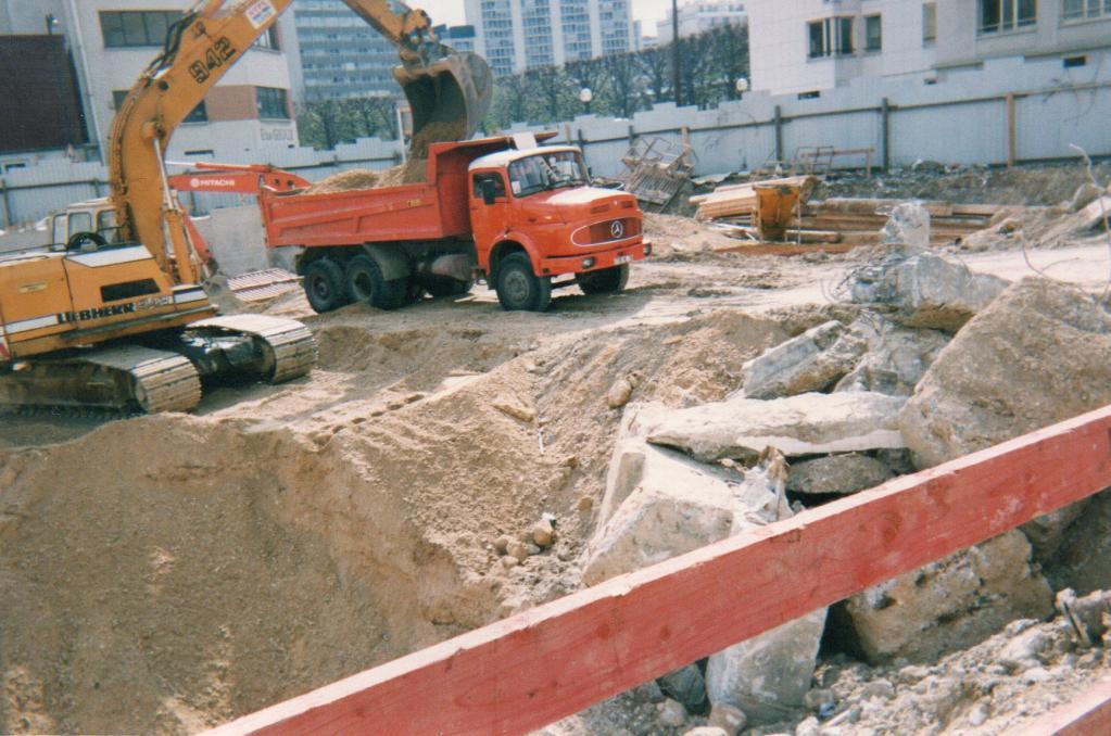 ETPL, travaux de terrassement à Paris 17 en 1992