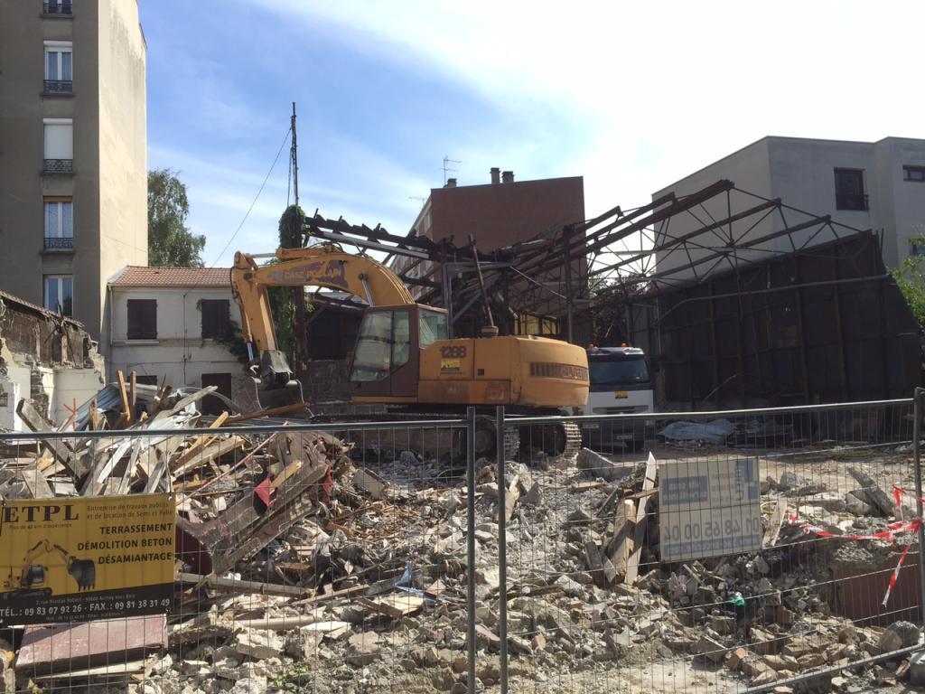 ETPL, démolition au Prés Saint-Gervais