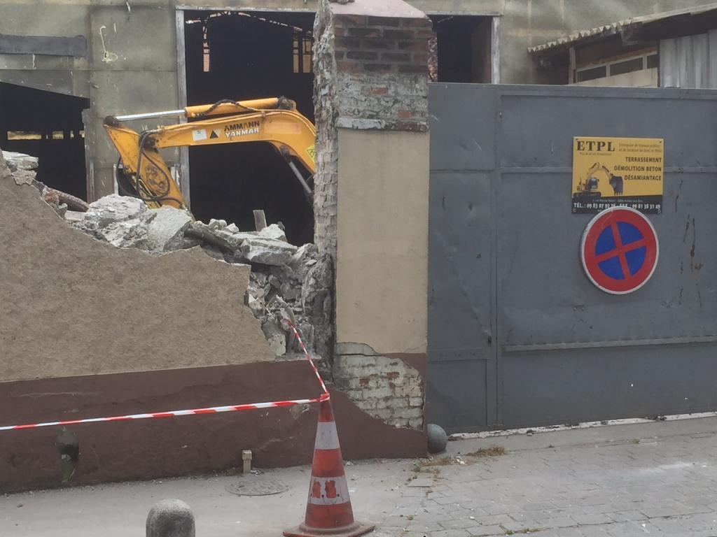 Prés Saint Gervais, démolition par ETPL