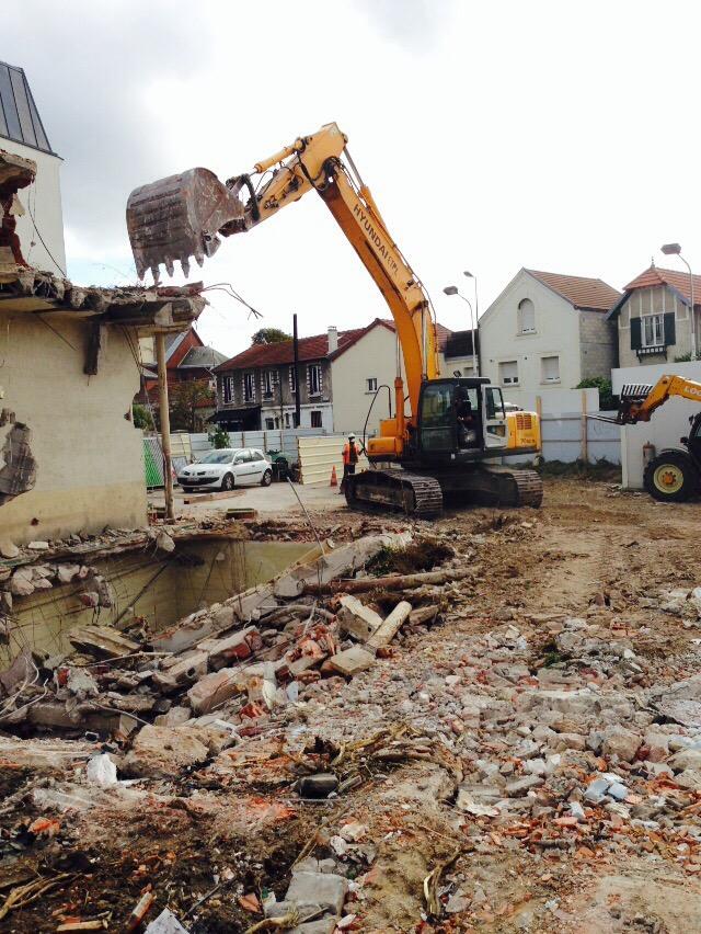 Travaux de démolition