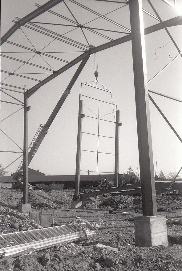 Local d'activités ossature métallique - chantier