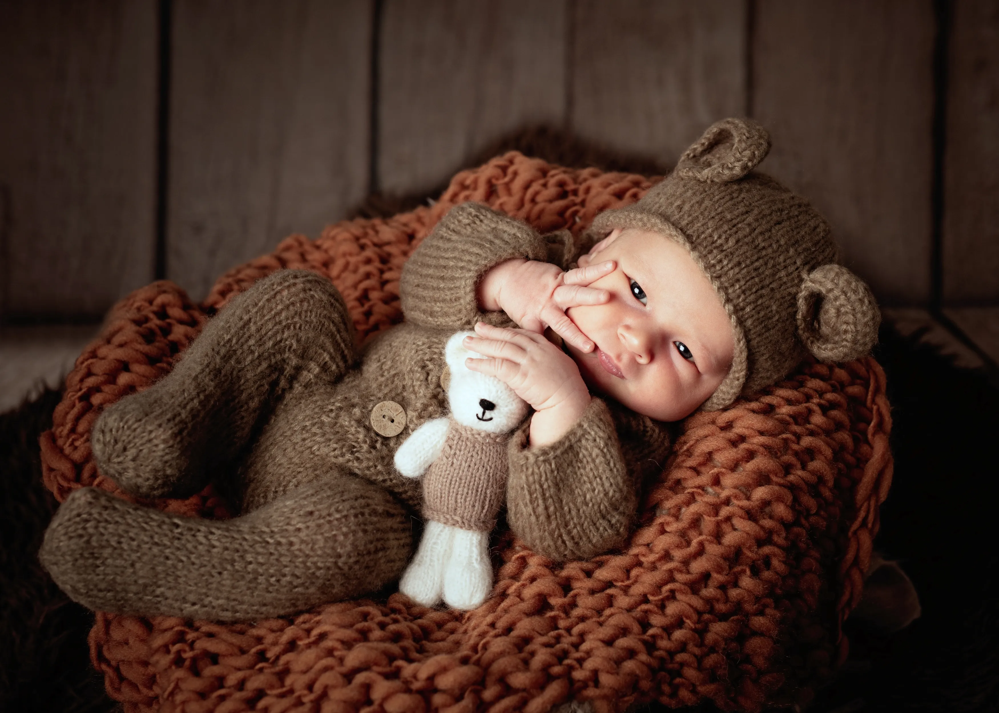 Sesiones de fotografía de newborn o recién nacido en Santander - Estudio Gema Retortillo