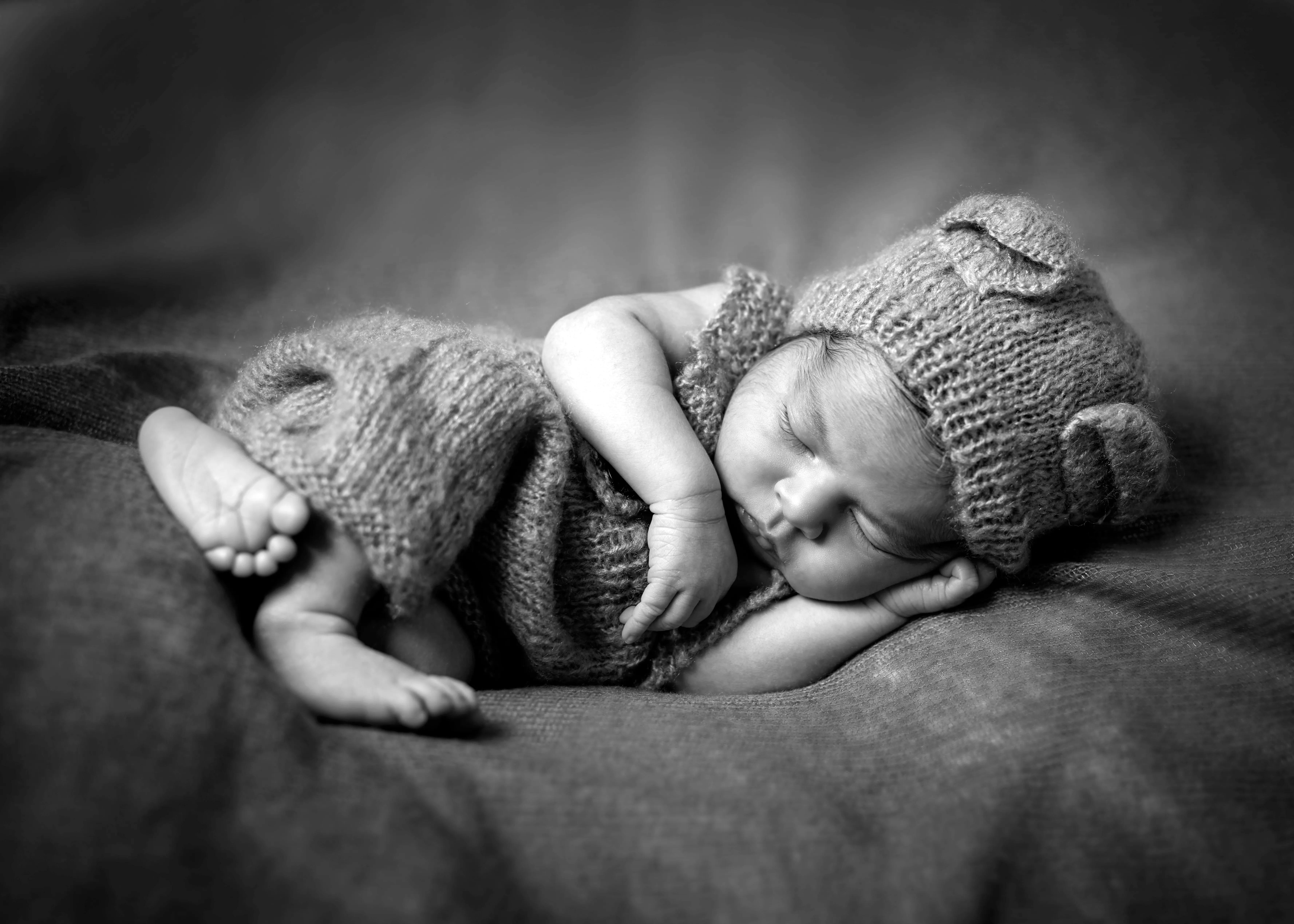 Sesiones de fotografía de newborn o recién nacido en Santander - Estudio Gema Retortillo