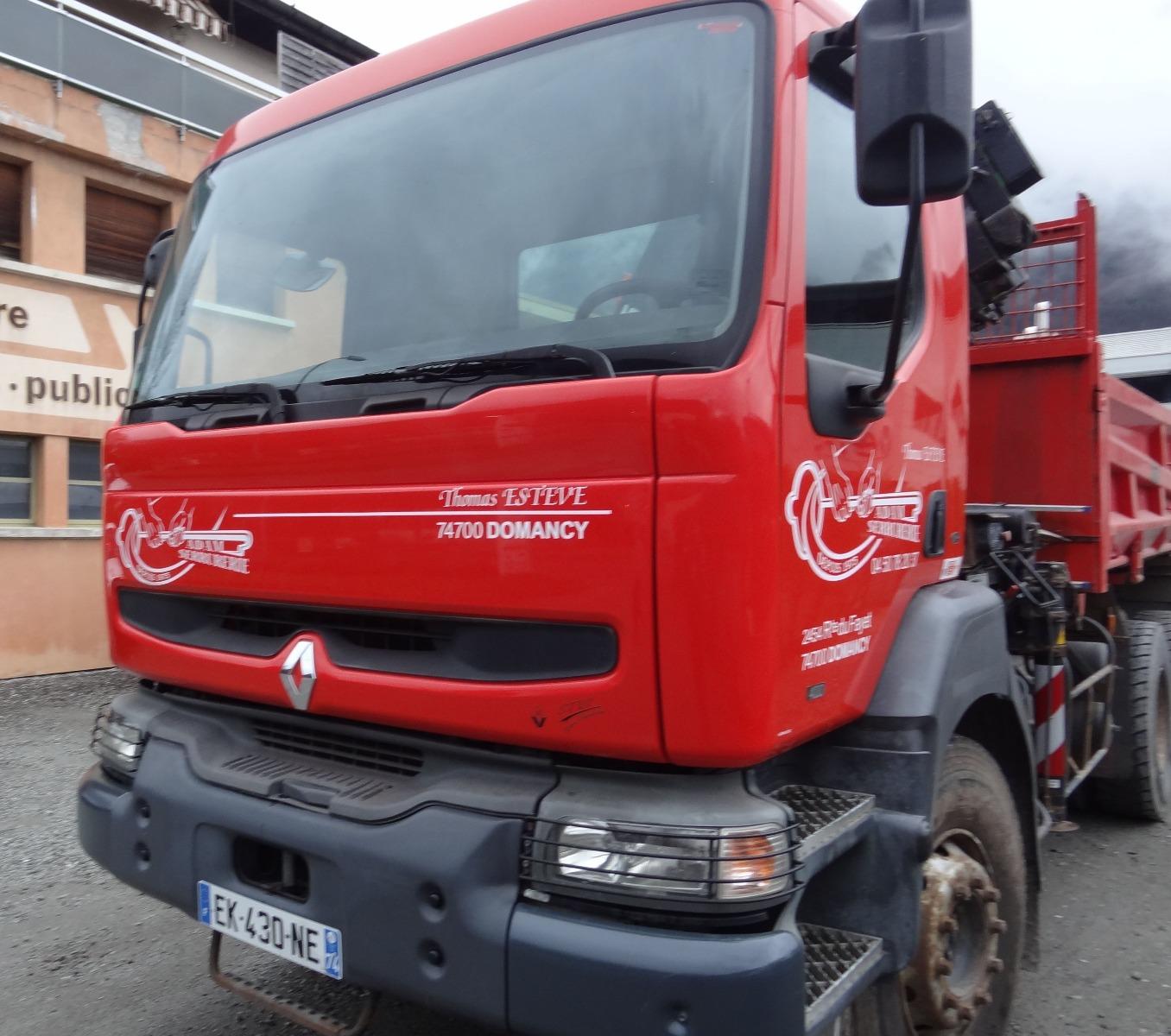 Publicité camion grue domancy