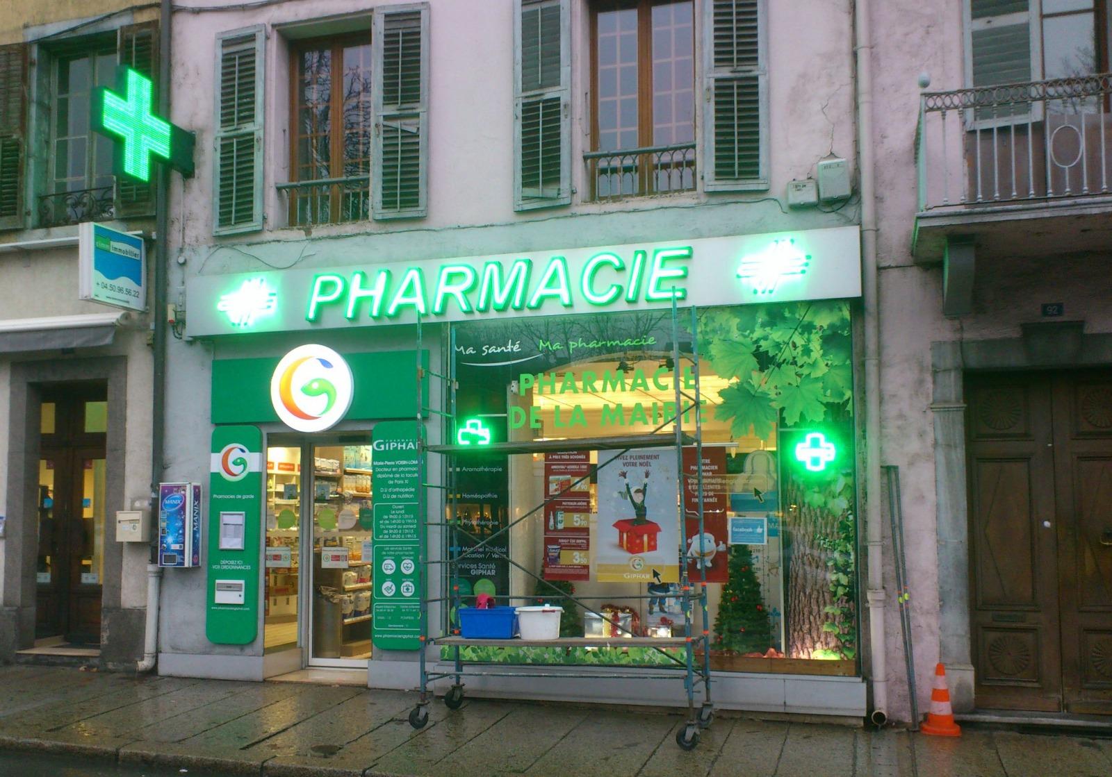 Enseigne lumineuse néon et led