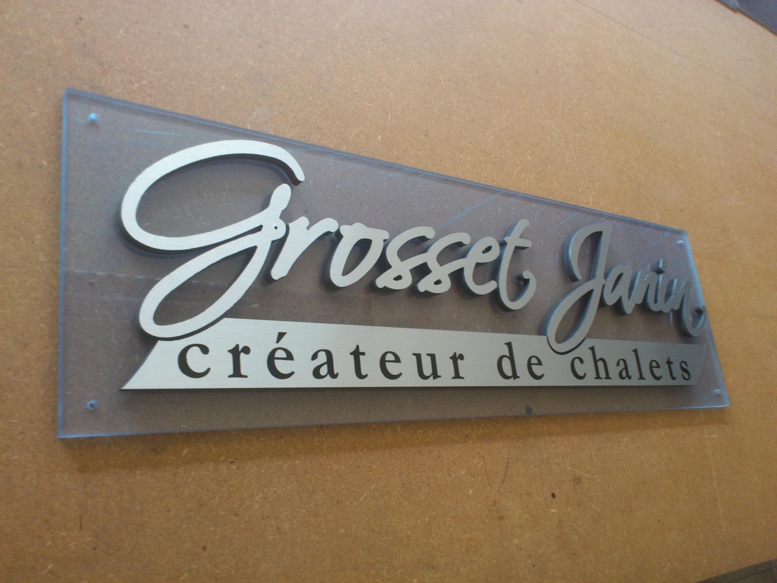 Plexi + Lettres découpées