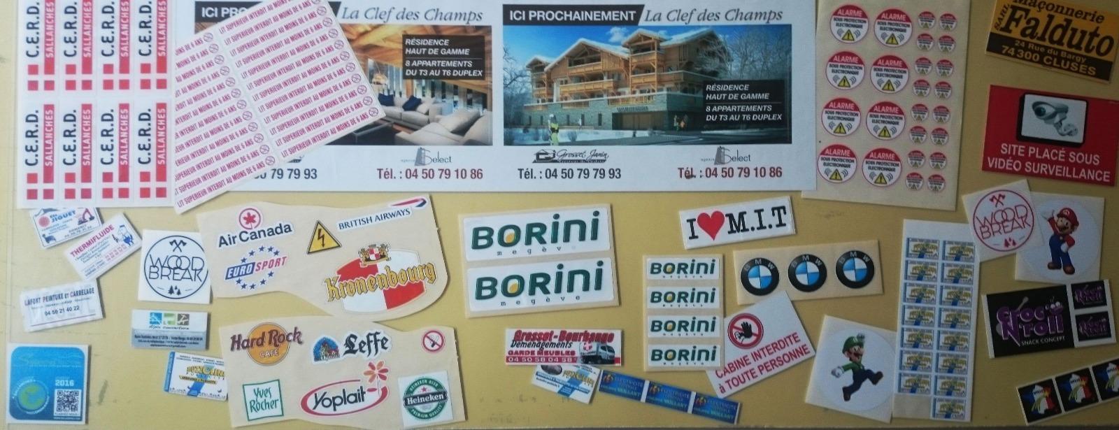 Stickers formes découpées