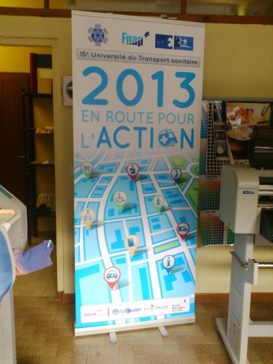 Affichage intérieur stand foire