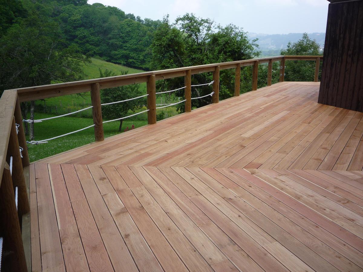 Création d'une terrasse sur ossature porteuse