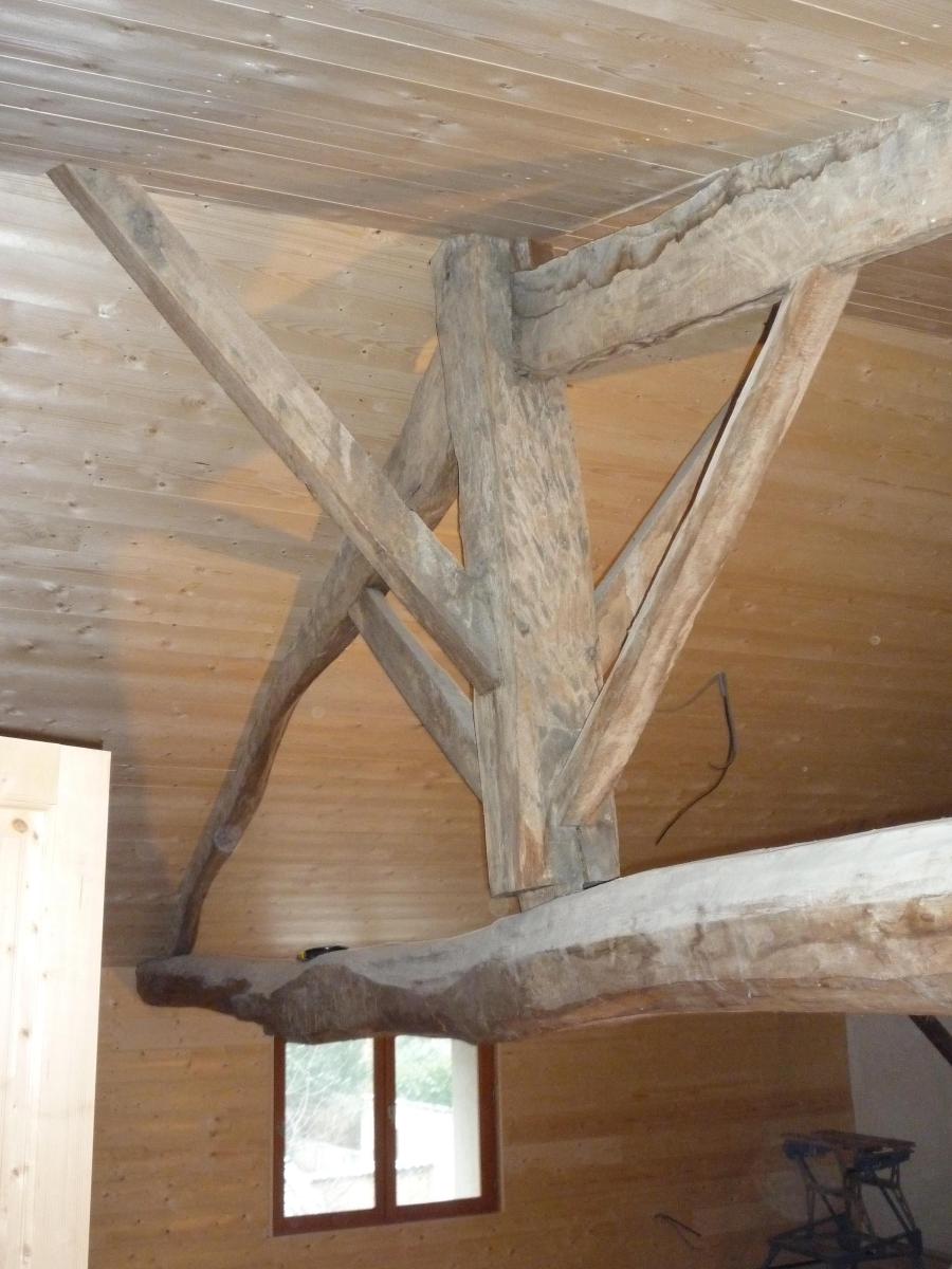 Habillage de plafond en sapin (2)