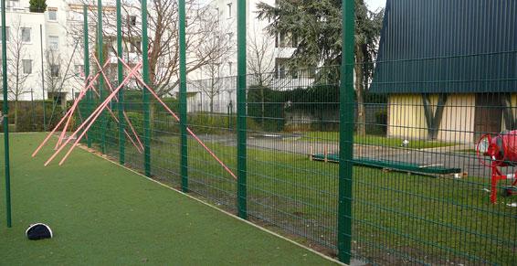 Clôture terrain de sport