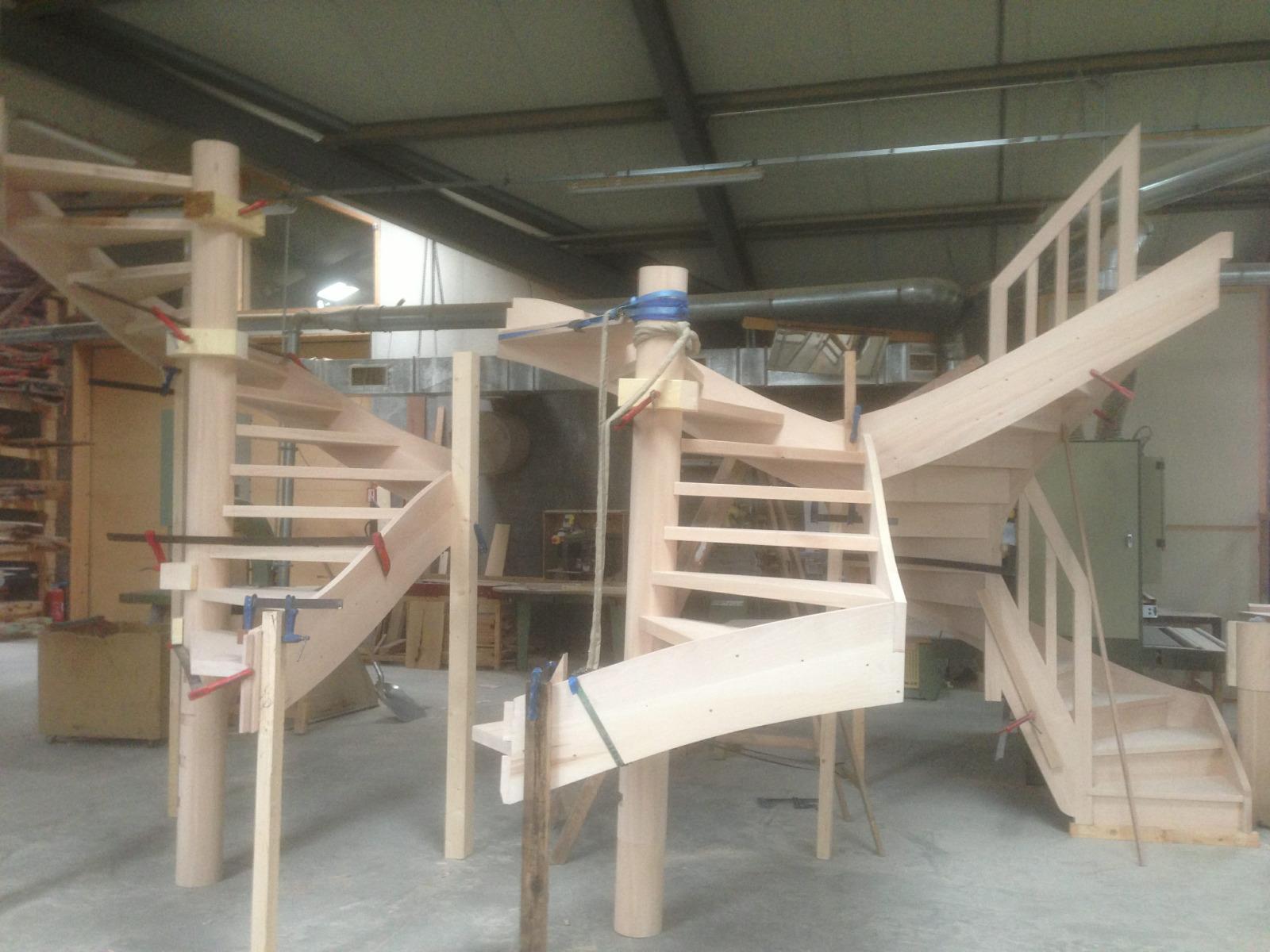 CLM Arragain - Escalier en montage atelier -1